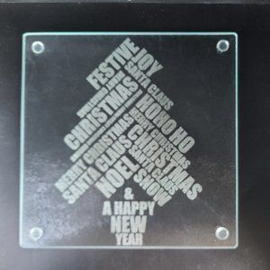 Holiday Word Christmas Tree Cutting Board